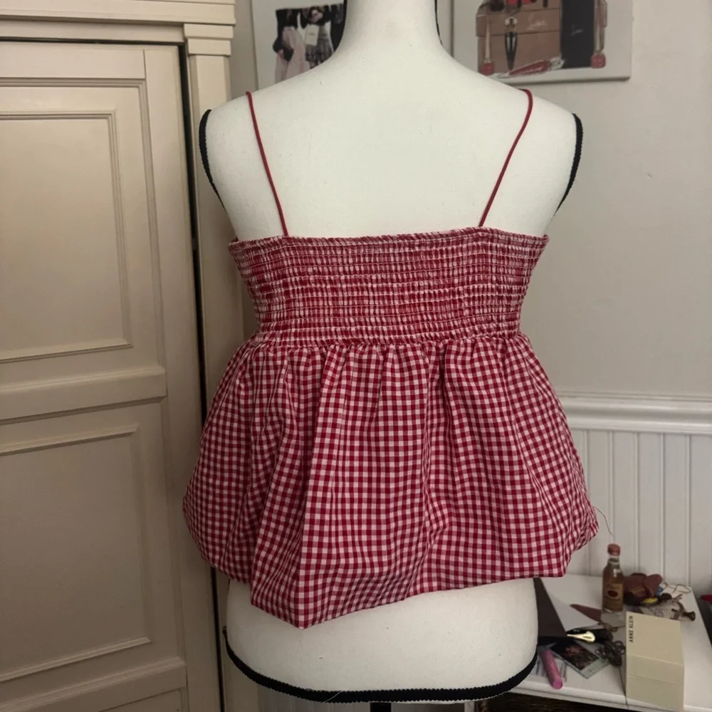 Madden Girl Red Checkered Camisole - Picture 2 of 2